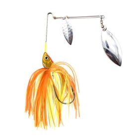 Tassel Beard Composite Sequins Sea Fishing Topmouth Culter Weever Lure (Option: Orange-Silver)