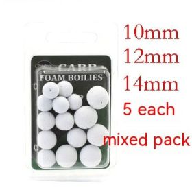 Super Large Buoyancy Fishing Beads Carp Fishing Foam Float Reverse Bottom Lure White Amur Black Carp European Style (Option: Large, Medium And Small White)
