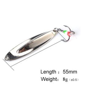 Luya Bait Aluminum Alloy Lure Sequins Tossing Lure (Color: Silver)