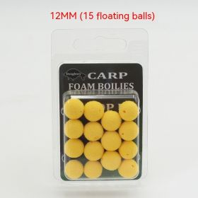 Super Large Buoyancy Fishing Beads Carp Fishing Foam Float Reverse Bottom Lure White Amur Black Carp European Style (Option: Yellow 12mm)
