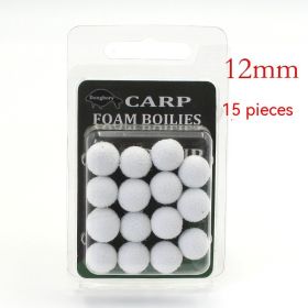 Super Large Buoyancy Fishing Beads Carp Fishing Foam Float Reverse Bottom Lure White Amur Black Carp European Style (Option: White 12mm)