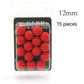 Super Large Buoyancy Fishing Beads Carp Fishing Foam Float Reverse Bottom Lure White Amur Black Carp European Style (Option: Red 12mm)
