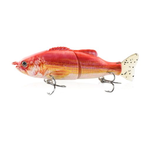 100mm PVC Soft Tail 2 Sections Simulation Bait ABS Plastic