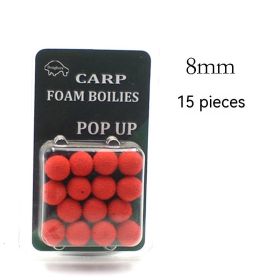 Super Large Buoyancy Fishing Beads Carp Fishing Foam Float Reverse Bottom Lure White Amur Black Carp European Style (Option: Red 8mm)