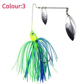Tassel Beard Composite Sequins Sea Fishing Topmouth Culter Weever Lure (Option: Blue And Green-Gold)