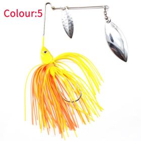 Tassel Beard Composite Sequins Sea Fishing Topmouth Culter Weever Lure (Option: Yellow Orange-Gold)