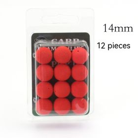 Super Large Buoyancy Fishing Beads Carp Fishing Foam Float Reverse Bottom Lure White Amur Black Carp European Style (Option: Red 14mm)
