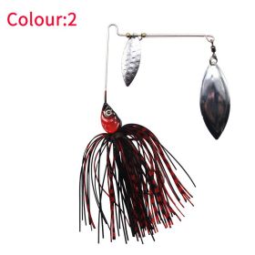 Tassel Beard Composite Sequins Sea Fishing Topmouth Culter Weever Lure (Option: Black And Red-Gold)