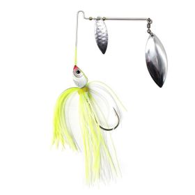 Tassel Beard Composite Sequins Sea Fishing Topmouth Culter Weever Lure (Option: Green And White-Silver)
