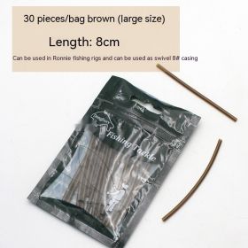 Super Large Buoyancy Fishing Beads Carp Fishing Foam Float Reverse Bottom Lure White Amur Black Carp European Style (Option: 30 Pieces Heat Shrink Tube)