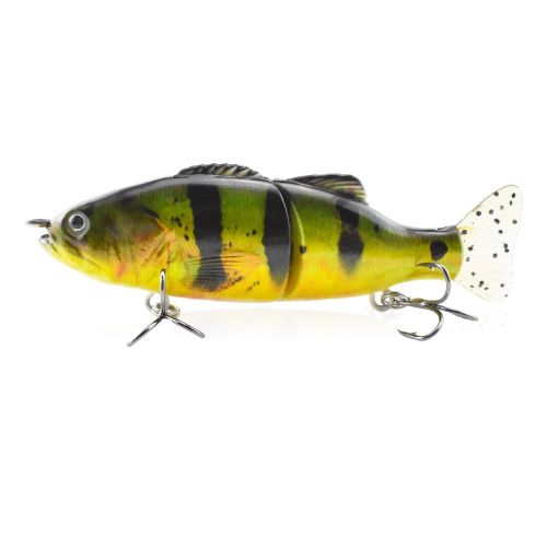 100mm PVC Soft Tail 2 Sections Simulation Bait ABS Plastic